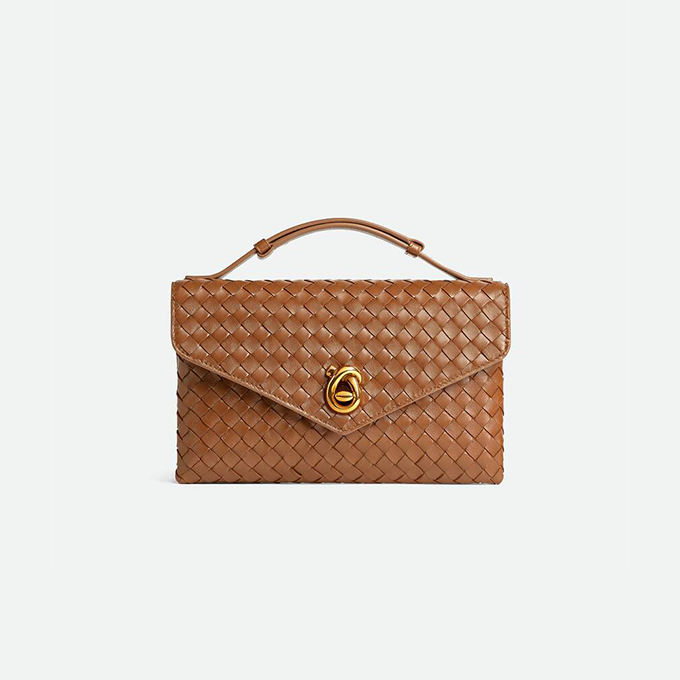 bottega veneta knot lock intrecciato leather mini flap crossbody bag #817191